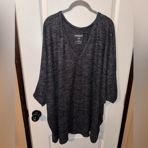 Torrid Super Soft Plush Gray V-Neck Sweater
